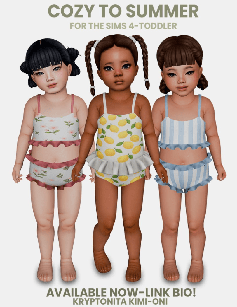 Скриншот мода Купальники для тоддлеров Cozy to Summer